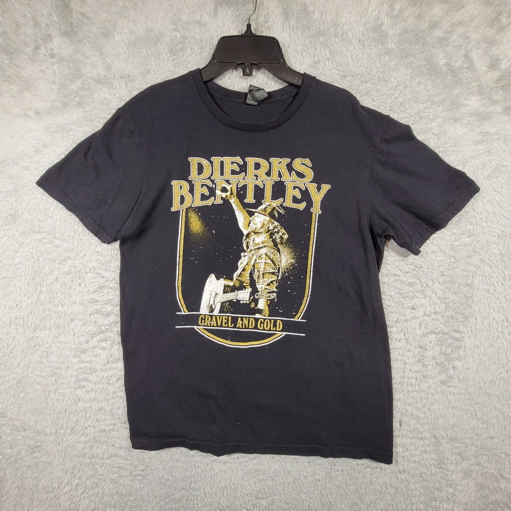 Dierks Bentley T-Shirt Mens Medium Black Gravel and Gold Tour 2023